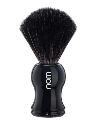 New Muhle Nom Gustav Black Fibre Shaving Brush - Black
