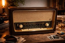 Vintage Mid-century Wooden Radio Classic Retro Blaupunkt Germany 1950 Works 