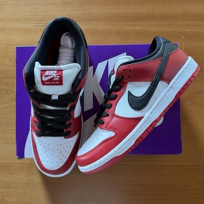 Nike DUNK Low SB Pro J Pack Chicago EUR 43 US 9,5 Red Black White Skater OG NEU