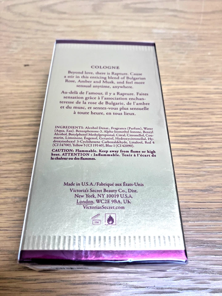Victoria's Secret Rapture Perfume Colonia 1.7oz Corazón Esmerilado De Colección NUEVO Y RARO Foto 2 de 2