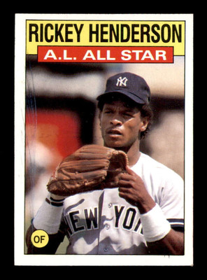 1986 Topps #716 Rickey Henderson AS NM X2746377 | eBay