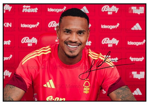 12034. John Victor Signed Pictures (A4 Prints) Nottingham Forest Botafogo etc.