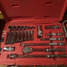 Snap-on 22 Pc 38 Drive 6-point Sae General Service Socket Ratchet Set Pb17-b Snap-on 22 Pc 38 Drive 6-point Sae General Service Socket Ratchet Set Pb17-b