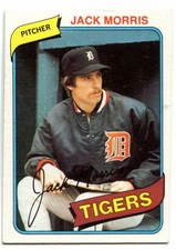 1980 Topps #371 Jack Morris Baseball Card - Detroit Tigers - MLB HOF