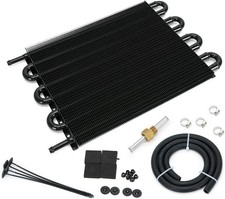 Universal 516 Transmission Oil Cooler 8 Pass Tube And Fin Cooler Kit Aluminium