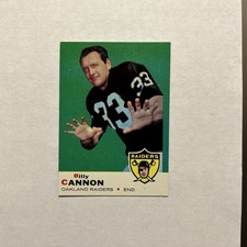 1969 Topps - Billy Cannon #68 End Oakland Raiders Vintage Football Card