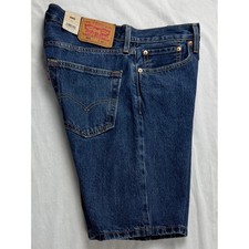 Levis 405 Mens Standard Shorts Dark Wash Denim Blue 32 NWT