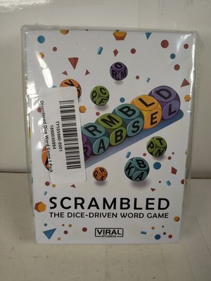 Scrambled Dice Word Game, Fast-Paced Brain Training Dice Puzzle, Board Games Set