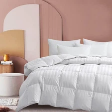Hotel Luxury Year-round Down Duvet Comforter Solid & Stripe