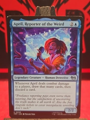 April, Reporter of the Weird 30 TMT Teenage Mutant Ninja Turtles MTG Magic NM | eBay April, Reporter of the Weird 30 TMT Teenage Mutant Ninja Turtles MTG Magic NM | eBay