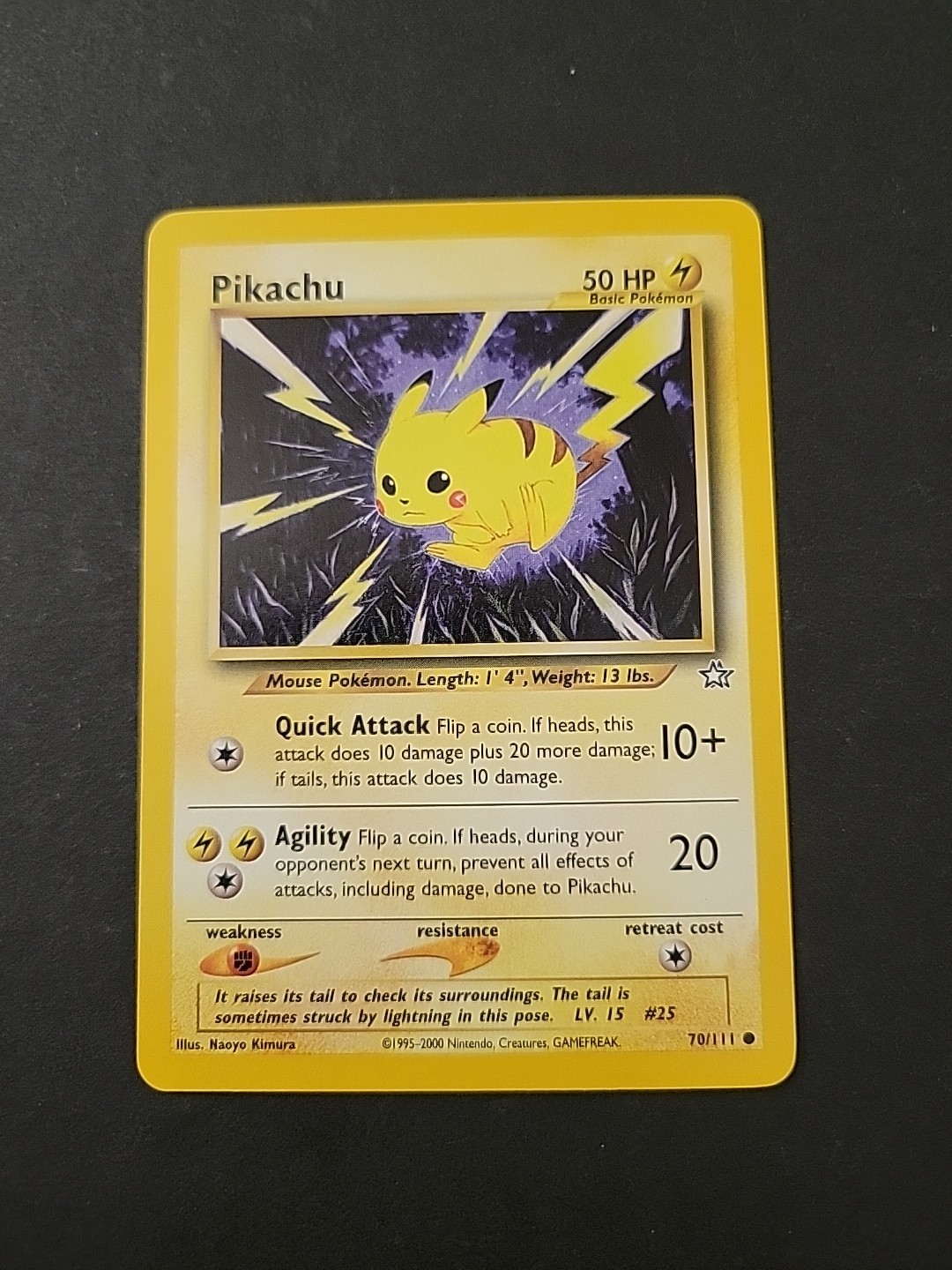 NM Pikachu 70/111 Neo Genesis Unlimited