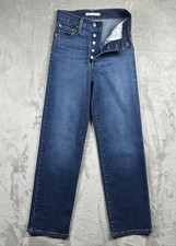 Levi  s Ribcage Straight Ankle Jeans Women  s 25 Actual 24x28 High Rise Stretch