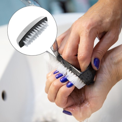 Spazzola Per Pulizia Mancare Manicure Pulire Le Unghie Impugnare Lo Spazzolino - Foto 10 di 12