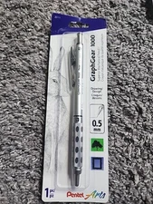 Pentel Arts GraphGear 1000 Premium Mechanical Pencil  0.5mm Gray Barrel