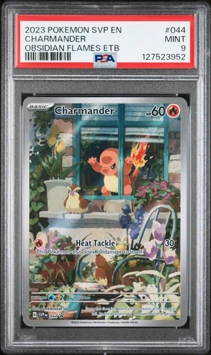 2023 POKEMON SVP EN-SV BLACK STAR PROMO #044 CHARMANDER PSA 9
