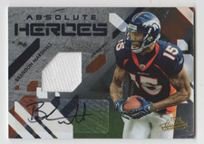 BRANDON MARSHALL 2009 Absolute Heroes Autograph Jersey SP AUTO /25 *Please Read*