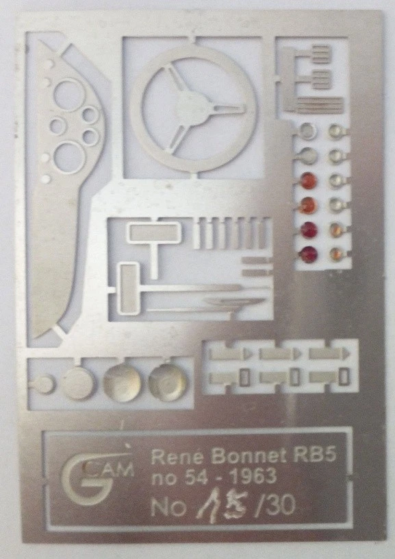 1-43 Renè & Bonnet jet RB5 Le Mans '63 #54 resin kit GCAM - Immagine 2 di 4