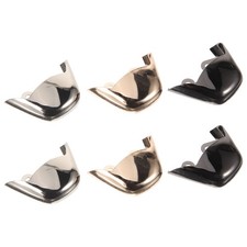 3 Pairs Square Toe Caps Heel for High Heels Metal Solemates Protectors Stoppers