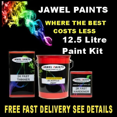JAWL CAR PAINT 2K ACRYLIC Ford Daytona Yellow High Gloss 12.5Litre KIT
