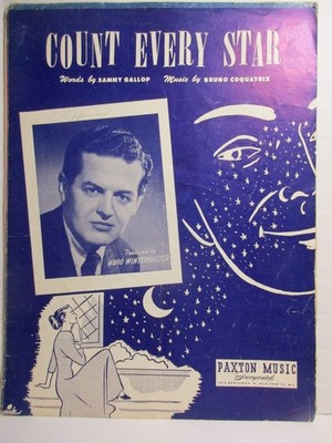Sheet Music - Count Every Star - Paxton Music 1950
