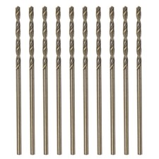 10pcs Cobalt Jobber Drill Bits 1.3mm for Hard Metal Wood Plastic