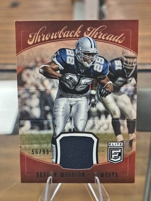 2018 Donruss Elite Throwback Threads 56/99 Darren Woodson #TTS-2 Free Shipping!