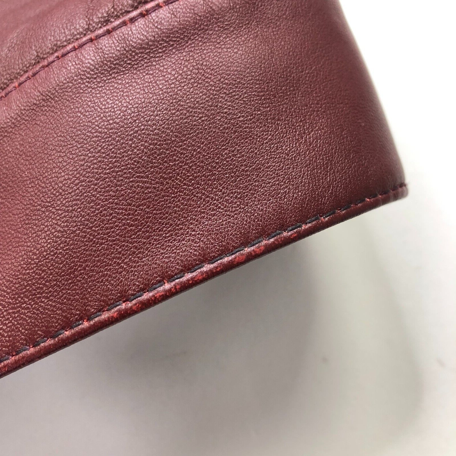 Sandro Large Mens Button Front Collared Biker Lea… - image 18