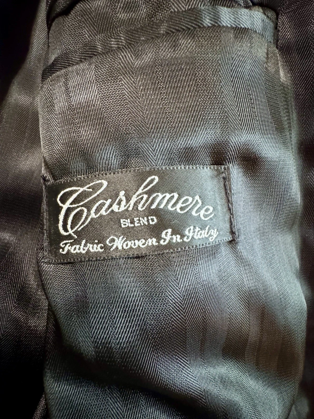Vintage ZYLOS Cashmere Overcoat Green Men's 44L Yugoslavia W/ Bonus Italy Scarf image 9