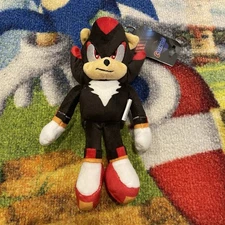 Sonic The Hedgehog 3 Movie SHADOW Plush Toy Keychain Salesone 2025 6” Sega New
