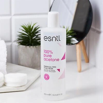 ESNTL 100% Pure Acetone Nail Polish Remover (Super Strength Formula)