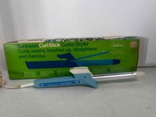 Sunbeam Curl-Stick Curler/Styler 54-44 WC-4 1974 Working Original Box Papers