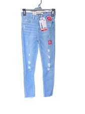 NWT Girls Levis Sz 8 Flex Stretch Blue High Rise Super Skinny
