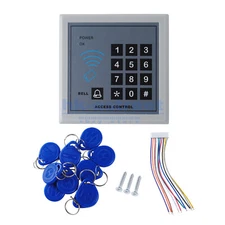 Electric Door Access Control System Kit Set RFID Keypad Magnetic Lock 10 Keyfob