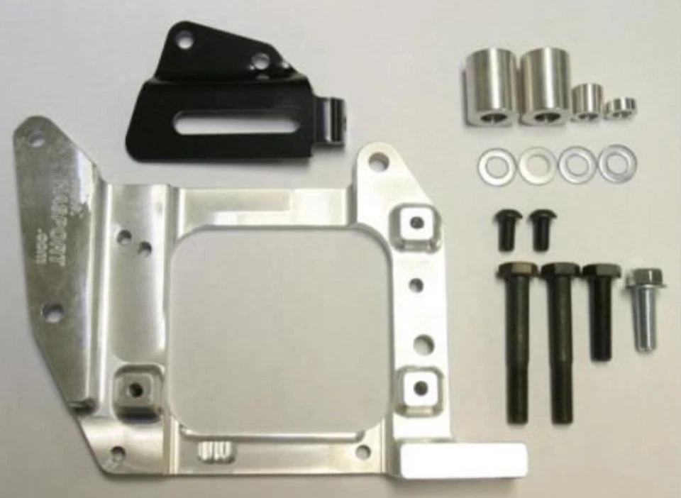 Hasport Mounts 1988-1991 Civic/CRX EF B-Series Engine Swap AC Bracket & Hardware - Image 2 of 3