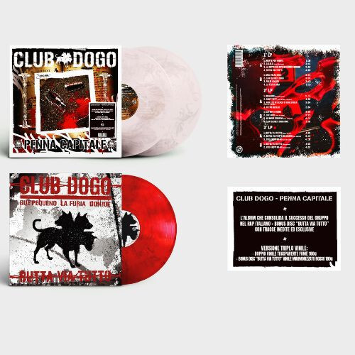 Club Dogo Penna Capitale Doppio Vinile Lp 180 Gr Colorato Fumè + Vinile Lp Rosso