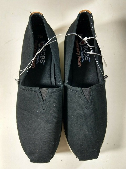 bobs black slip on shoes