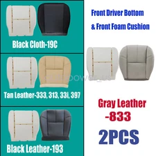 For 2007-2014 GMC Sierra 1500 2500 3500 HD Driver Lower Bottom Seat Cover & Foam