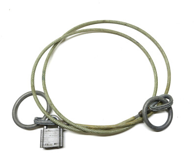 1/4'' Steel Cable with Rings 6 FT Length NO DATA TAG