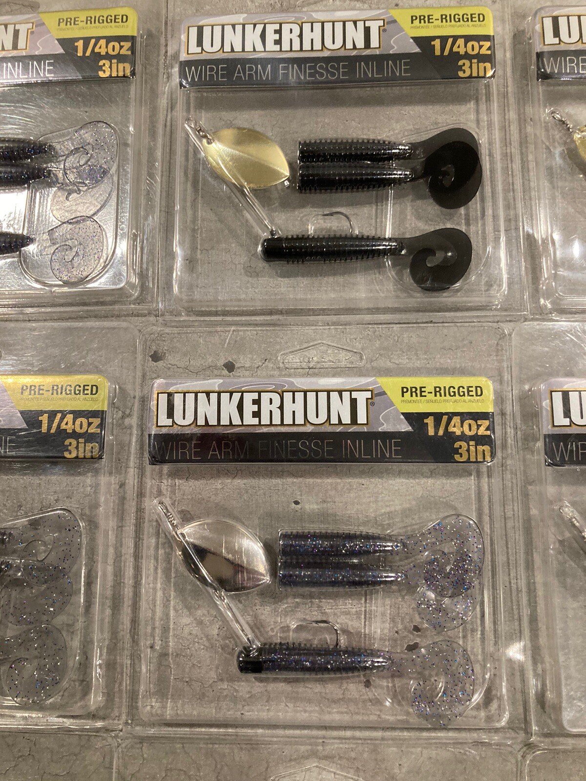 30 Packs Lunkerhunt Pre-Rigged Finesse Spinners and Finesse Worms - 1/4 Oz Size - Image 4