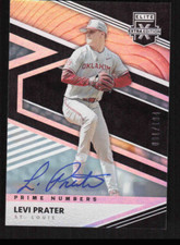 2020 Elite Extra Edition Signatures Prime Numbers A #93 Levi Prater Auto /184