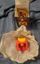 MCDONALD  S MINECRAFT MOVIE ADULT HAPPY MEAL TOY FRY HELMET  UNUSED CODE CARD