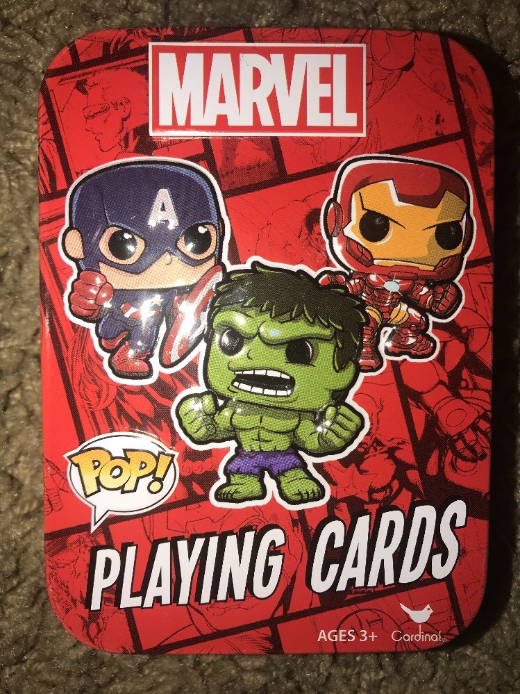 marvel pop playing cards characters