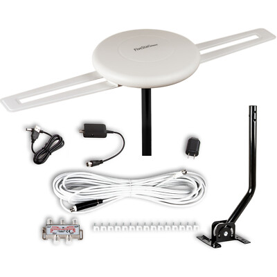HDTV  Super Omni Antenna Outdoor Amplified TV Antenna 360° Digital HD 1080P 4K