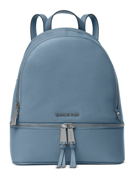 rhea medium denim logo backpack