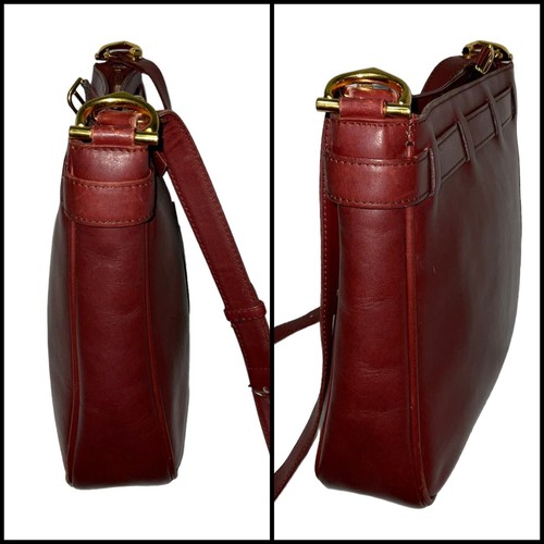 Vintage Cartier Must de Cartier Women’s Leather Shoulder Bag Purse Burgundy - Picture 7 of 14