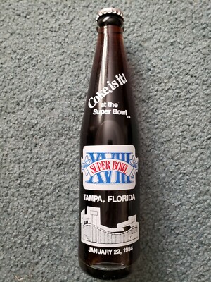 1984 Vintage NFL Super Bowl XVIII 18 Unopened Coca-Cola 10 OZ