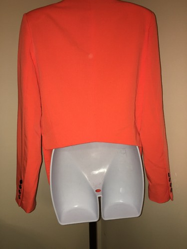 Sans Souci Orange Jacket Size Medium size 6/8 - Picture 2 of 9