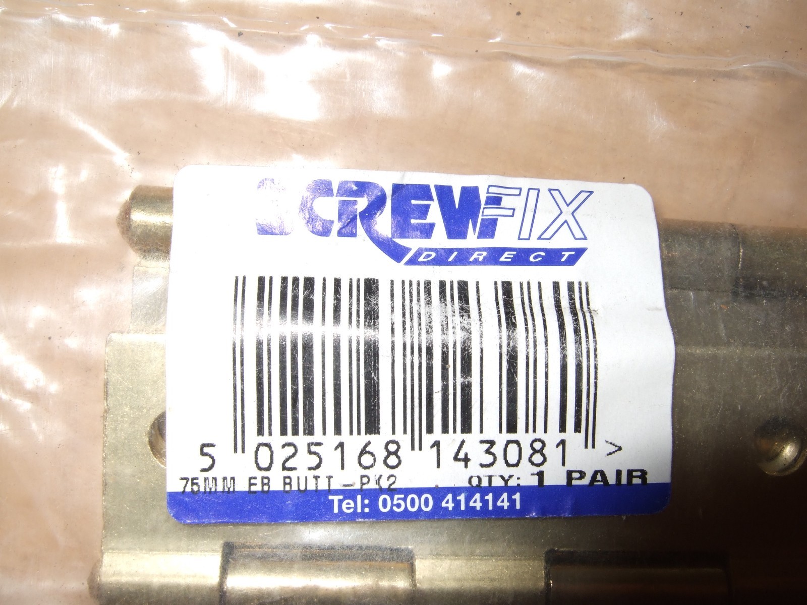 Screwfix 3" Brass Butt Hinges 2 PAIRS eBay