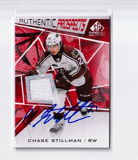 CHASE STILLMAN autographed SIGNED '21/22 CHL GU JERSEY card PETERBOROUGH PETES
