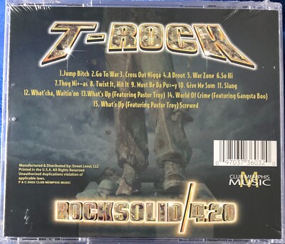 T-Rock - RockSolid/4:20 (Factory Sealed CD, 2003) Produced by DJ